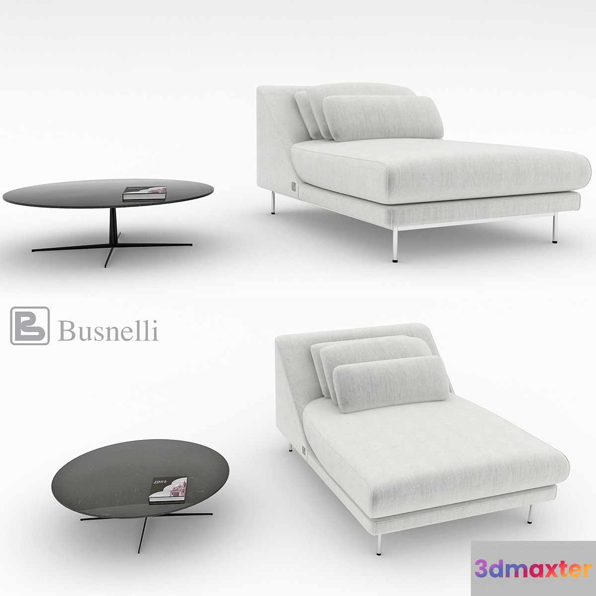 Couch Daytona Busnelli 3D Max
