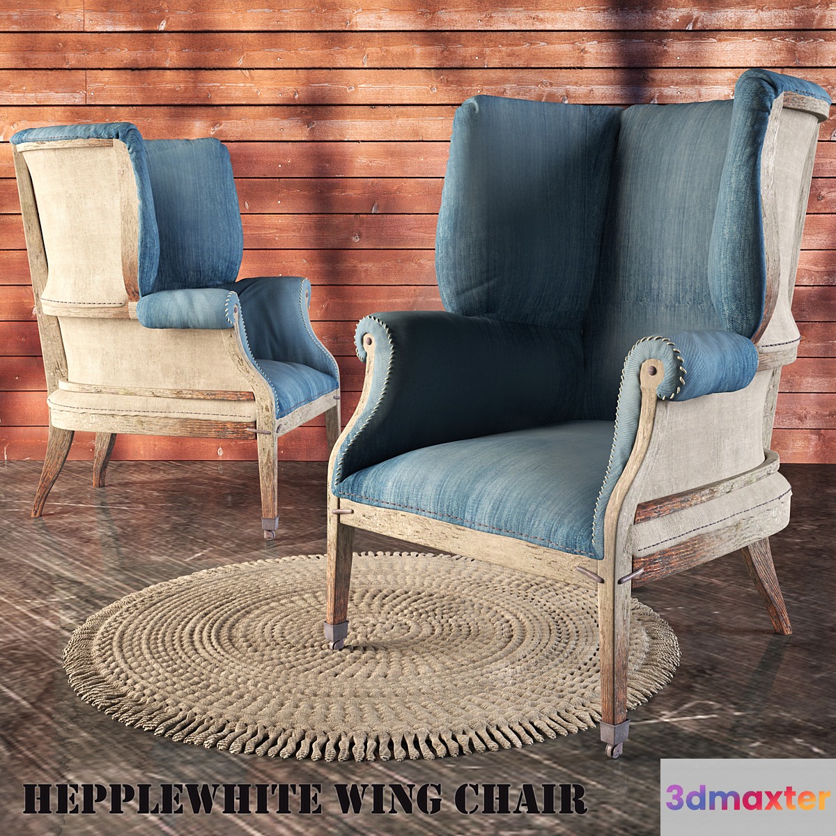HEPPLEWHITE WING CHAIR