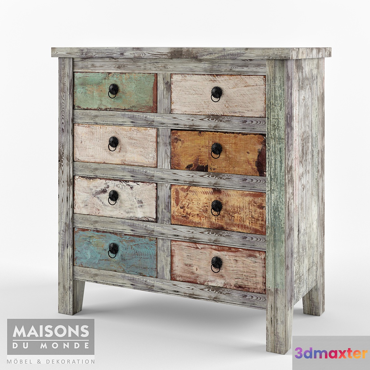 Chest reconstituted wood Maisons du Monde Calanque
