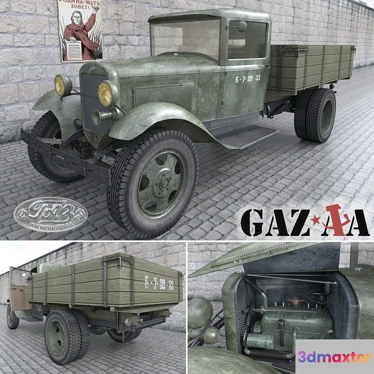 GAZ-AA 3D Max