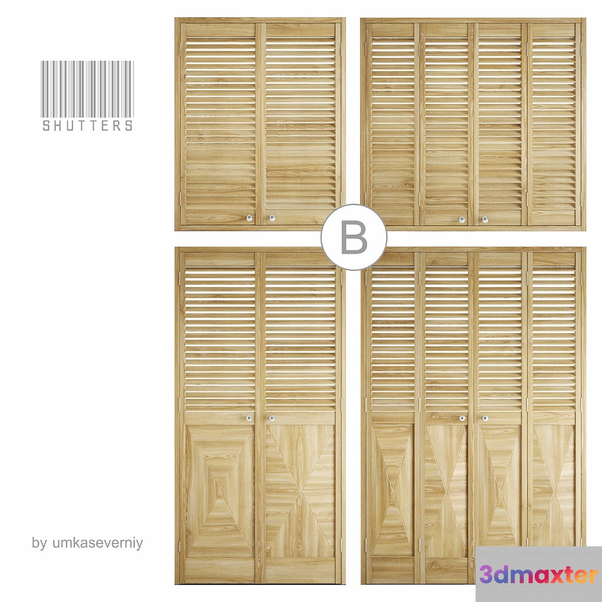 shutters Ⓑ 3D Max