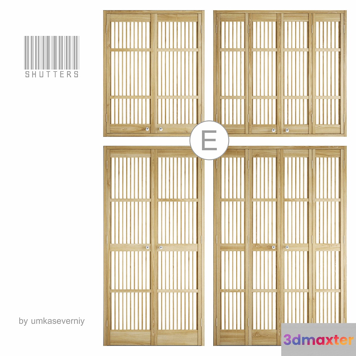shutters Ⓔ - No.2 3D Max