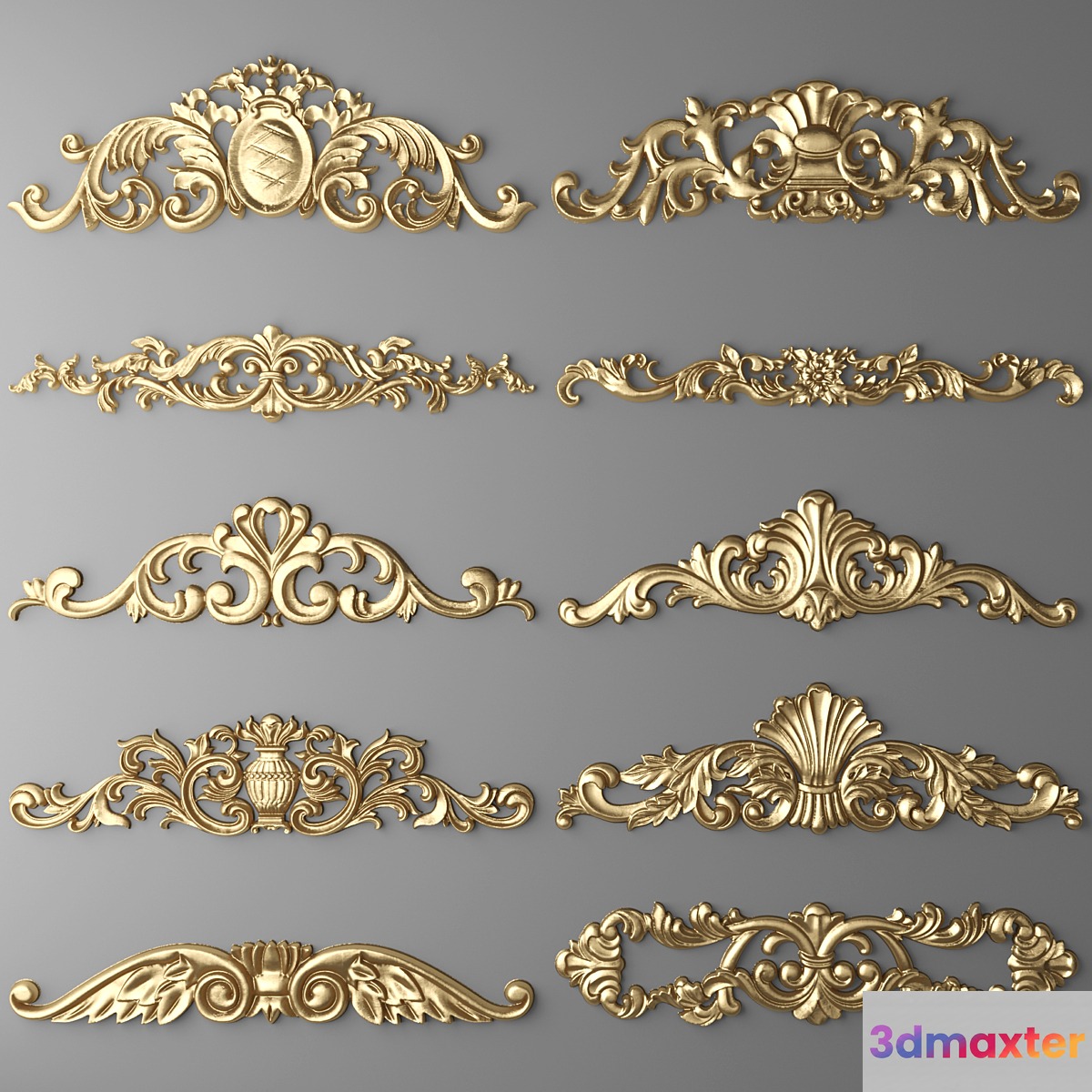 Stucco. Set. - No.3