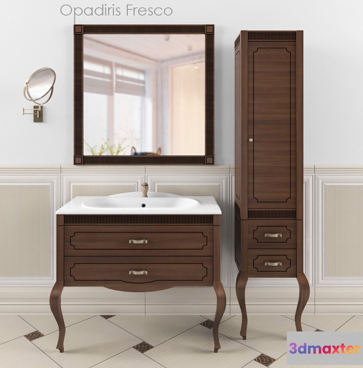 Bathroom furniture Opadiris Fresco - No.2 3D Max