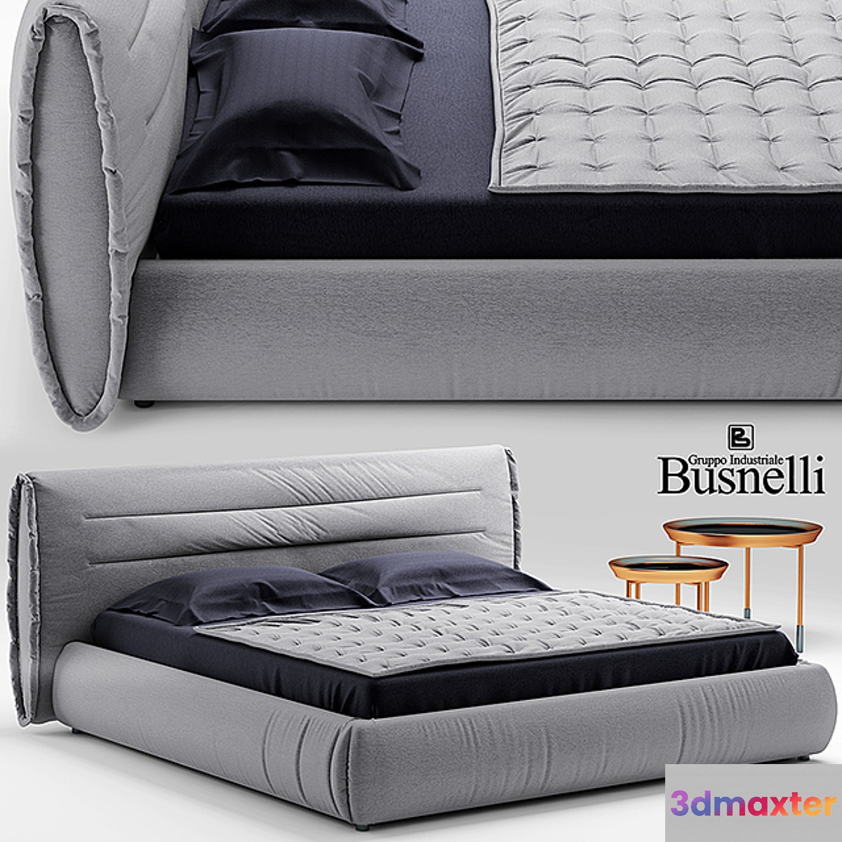 Bed cinova circle bed busnelli