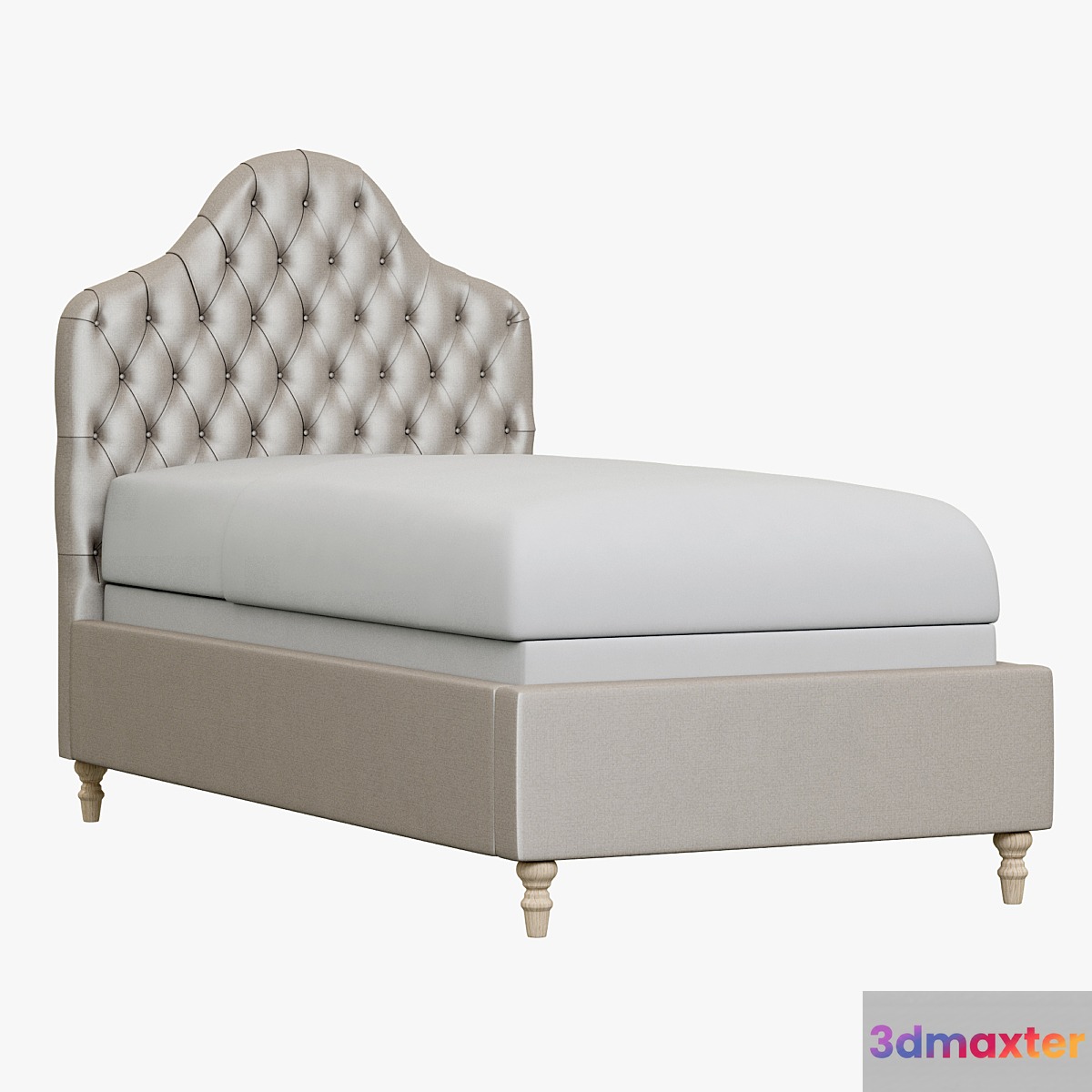 Restoration Hardware Reese Velvet Tufted Camelback Bed