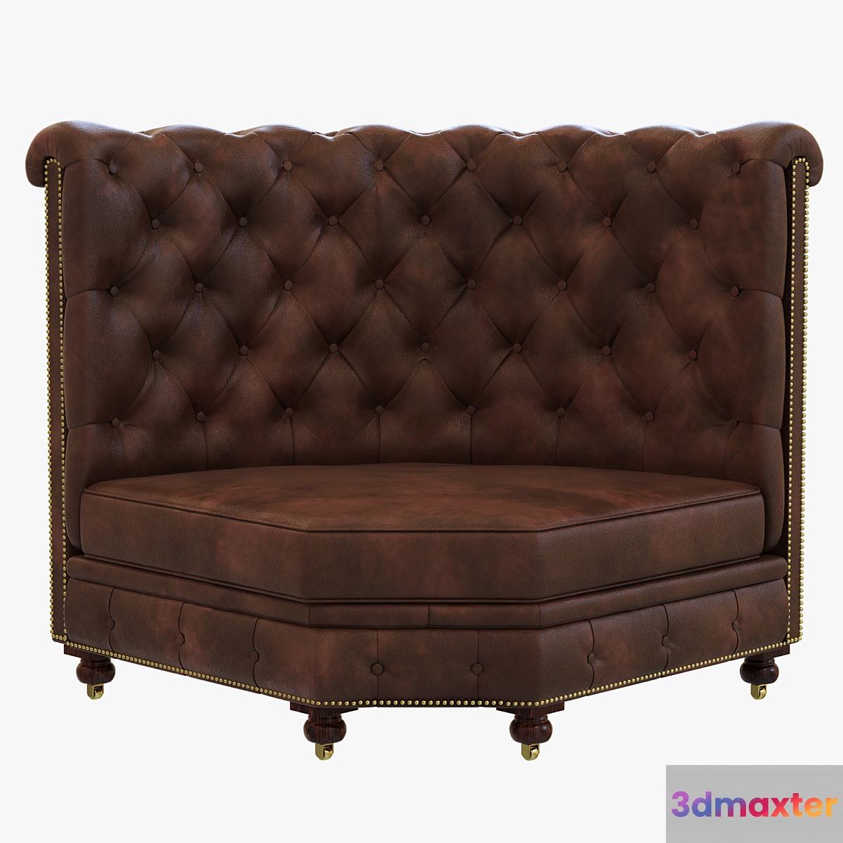 Restoration Hardware Kensington Leather Corner Banquette