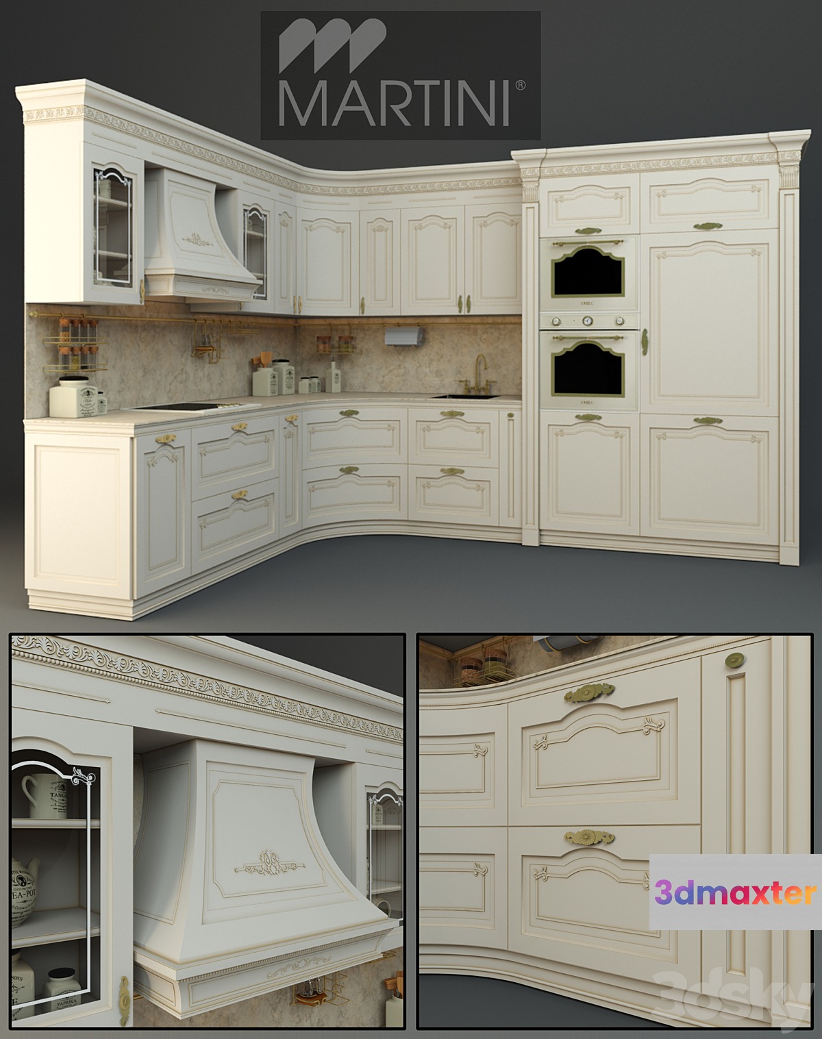 kitchen MARTINI 3D Max