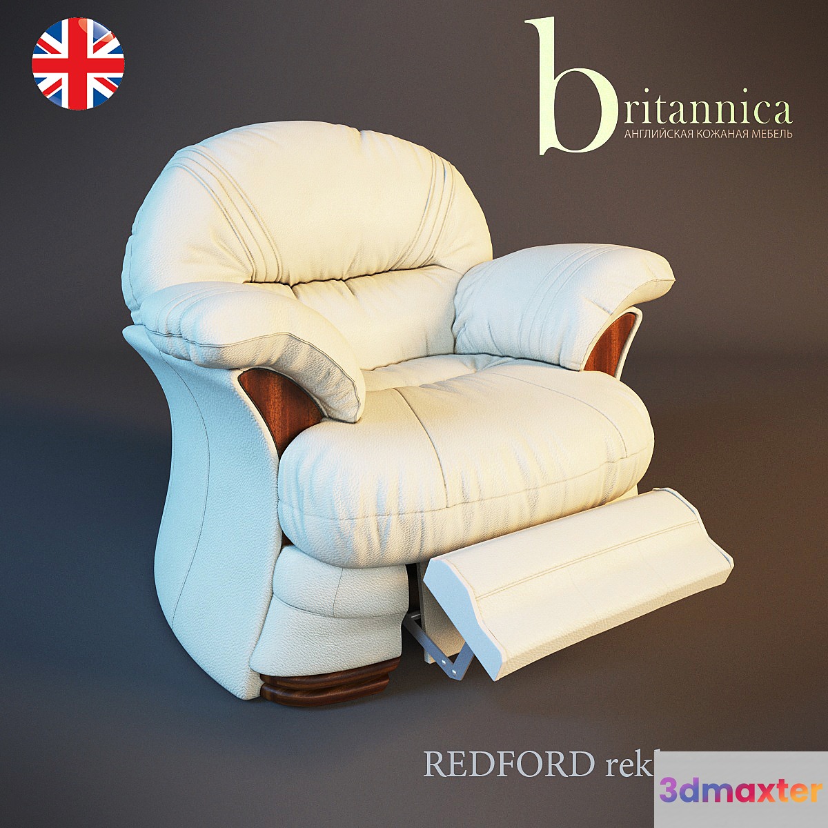 English chair Redford Britanica 3D Max
