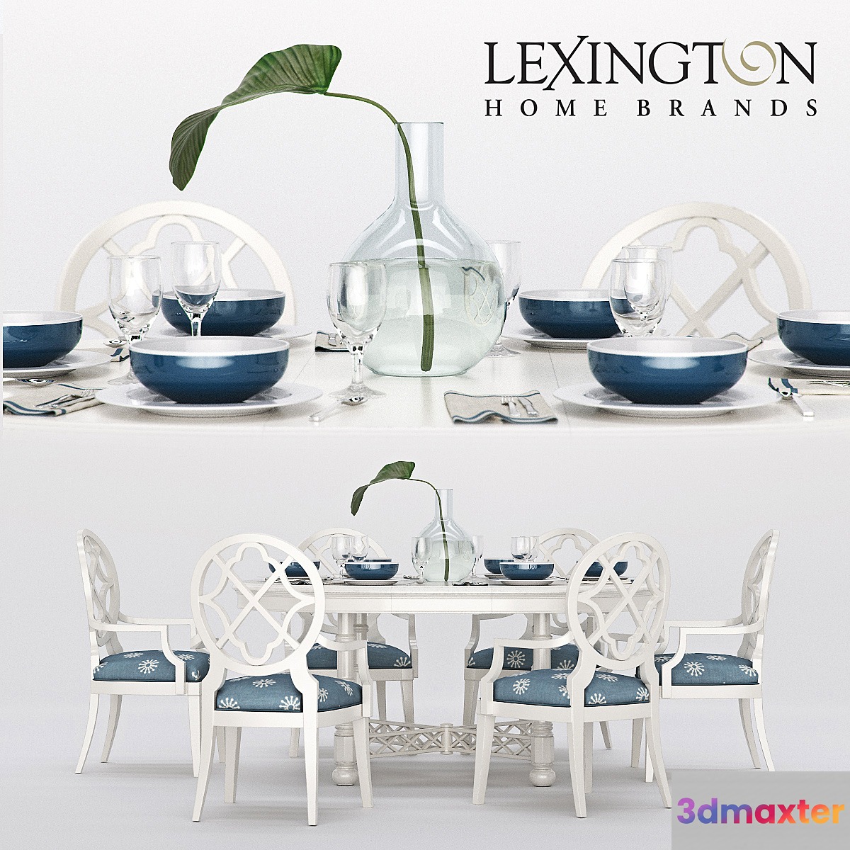 Lexingon KNAPTON HILL ROUND DINING TABLE MILL CREEK ARM CHAIR