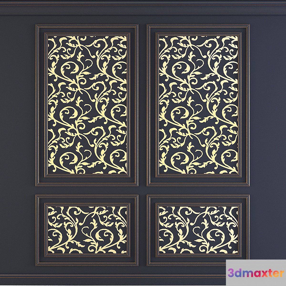Decorative wall- 3D Max