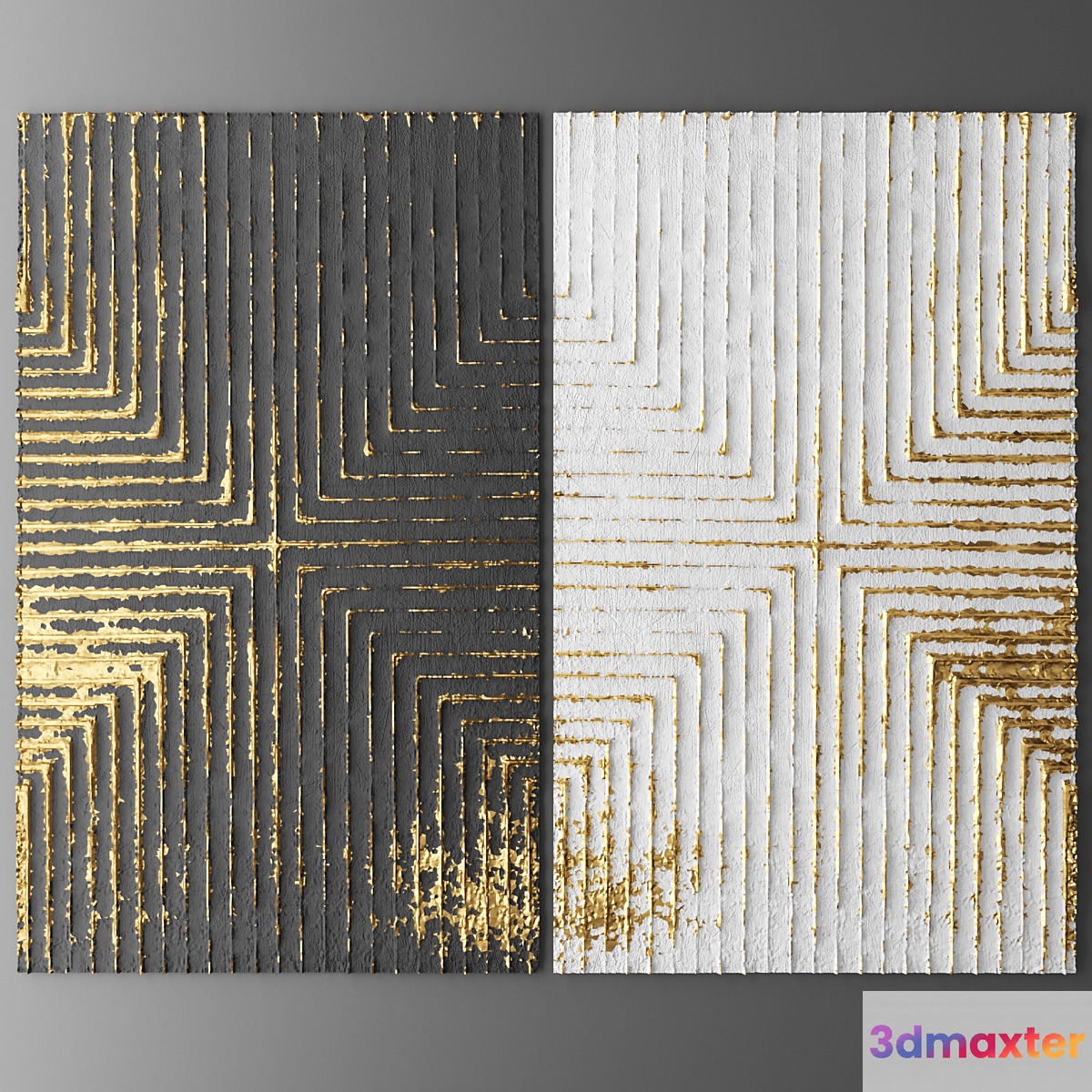 Decor for wall. Panel. 3D - No.2 3D Max