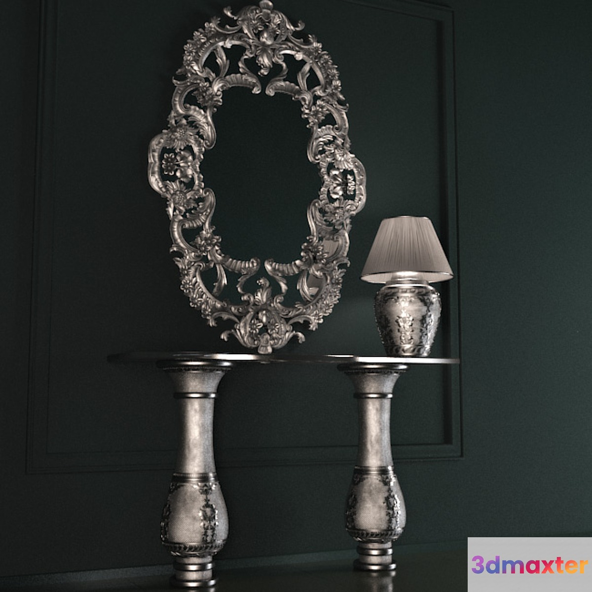 Table mirror classic 3D Max