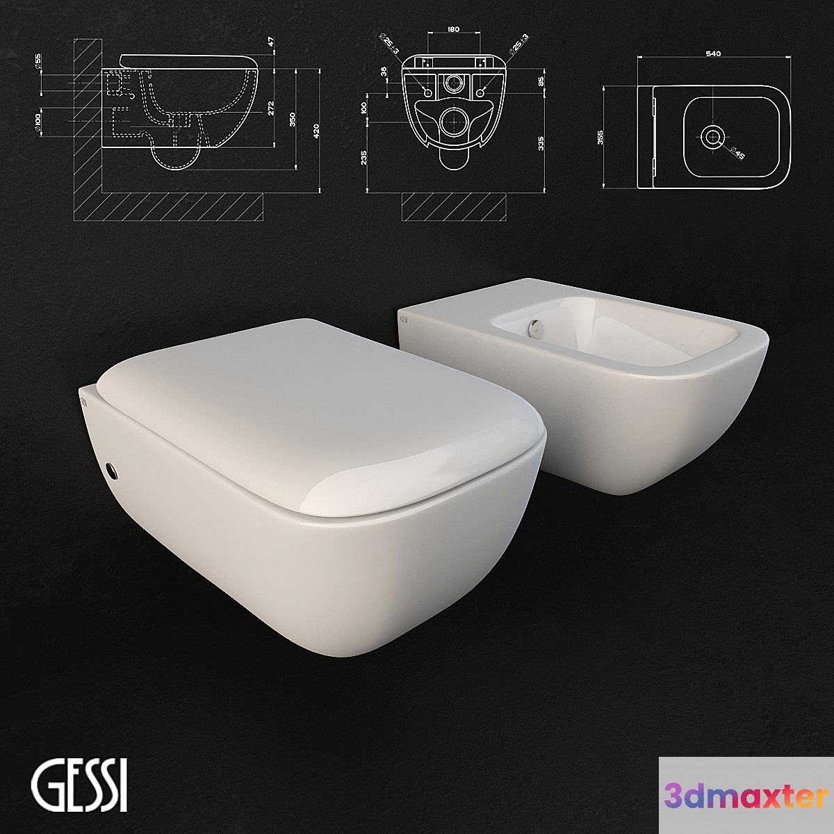 Gessi _ Goccia sanitary-ware 3D Max