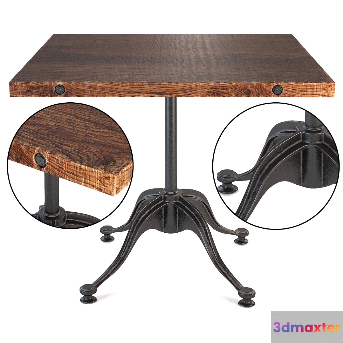 V42 Bistro Table Large 3D Max