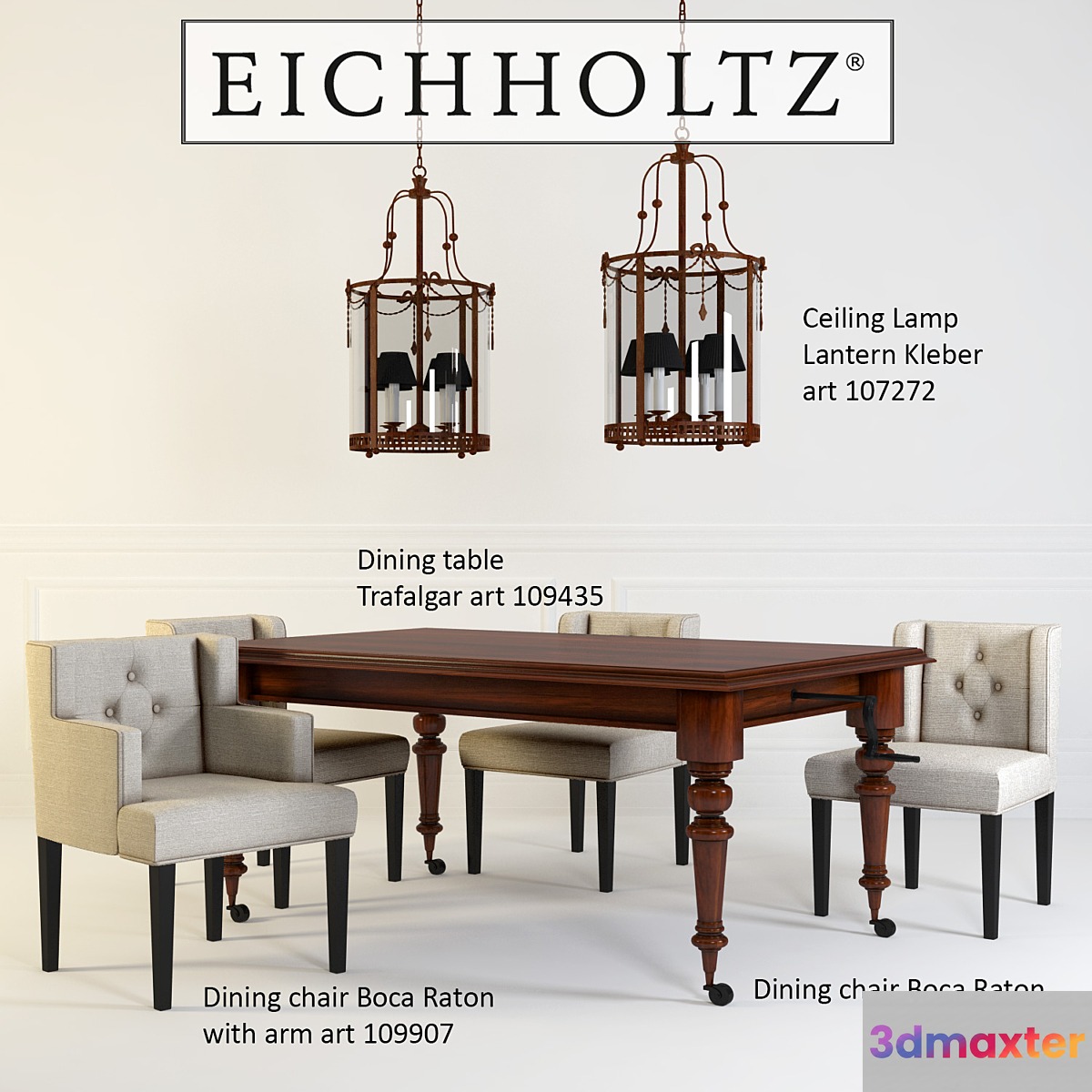 Dining Group Eichholtz 3D Max