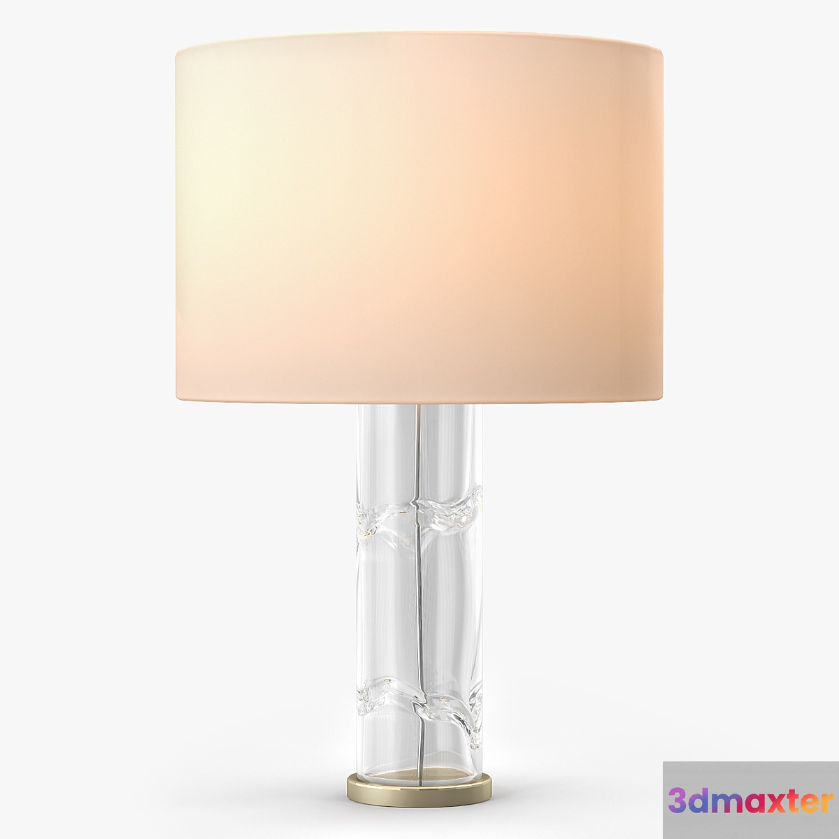 Talisman A Tall Cylindrical Glass Table Lamp