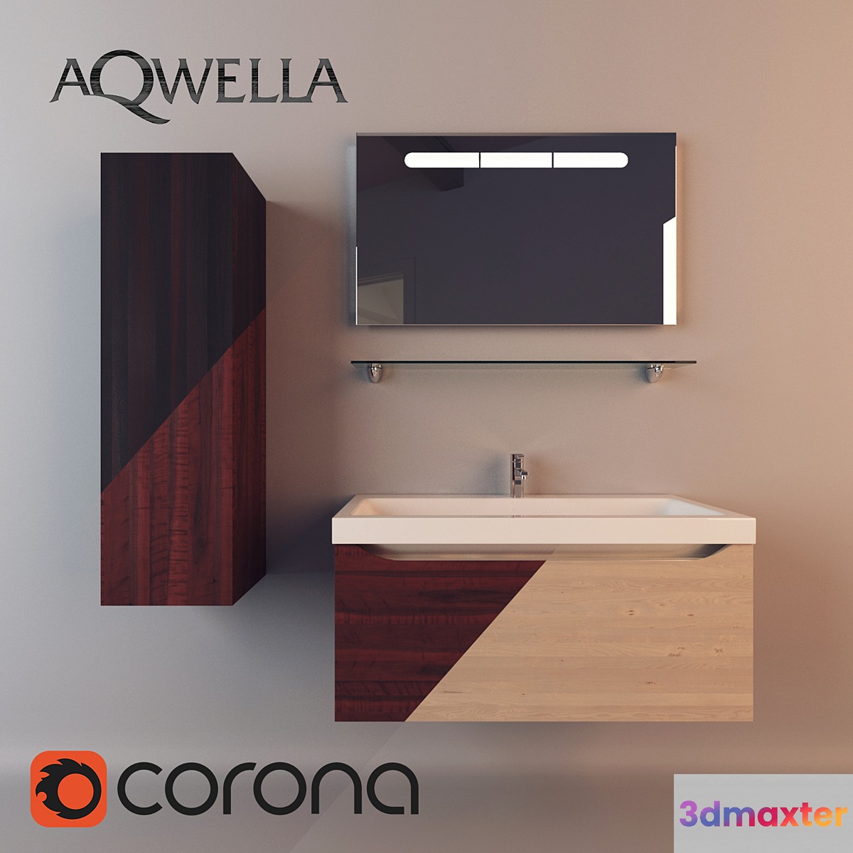 Aqwella Verona Set in 3 colors 3D Max
