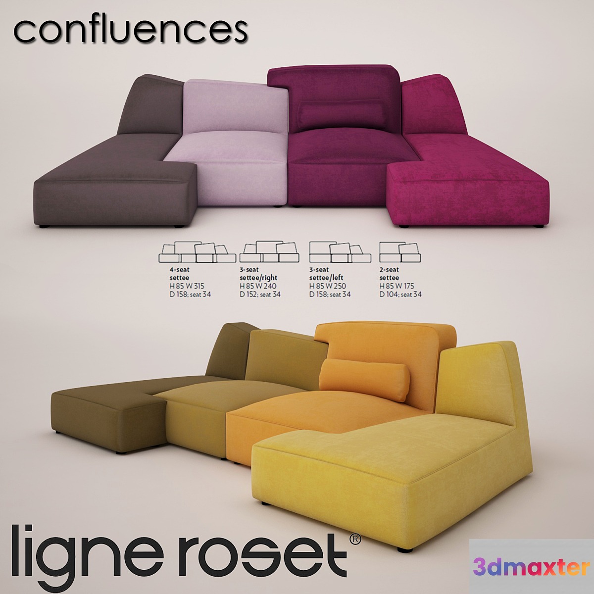 ligne roset confluences 3D Max