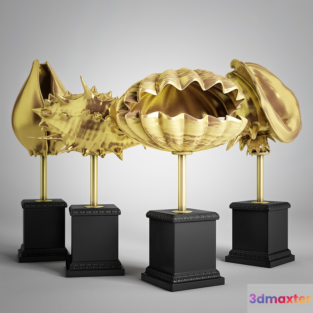 sea ​​gold set 3D Max