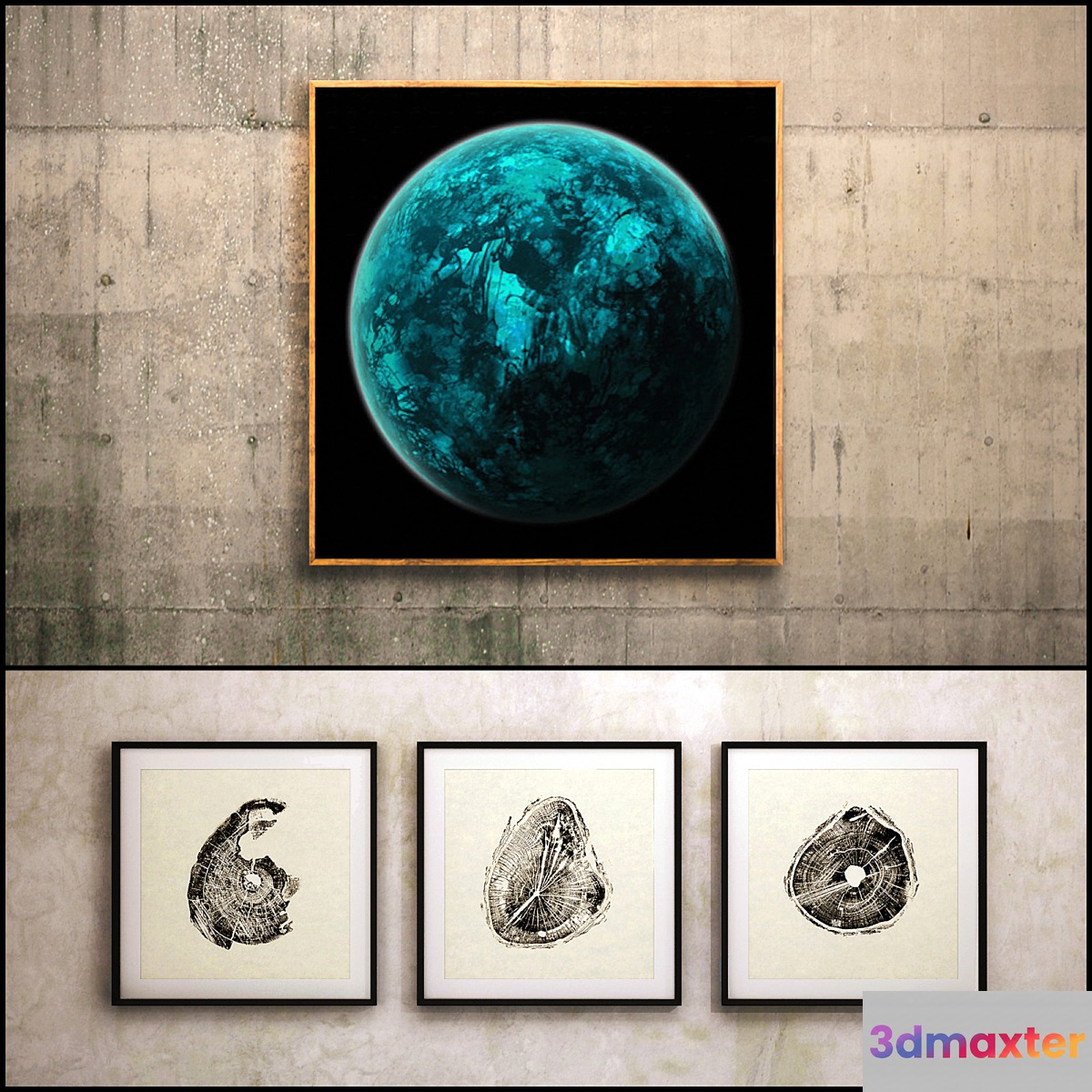 The picture in the frame: 13 pieces (the collection of 31) Abstract - No.2 3D Max