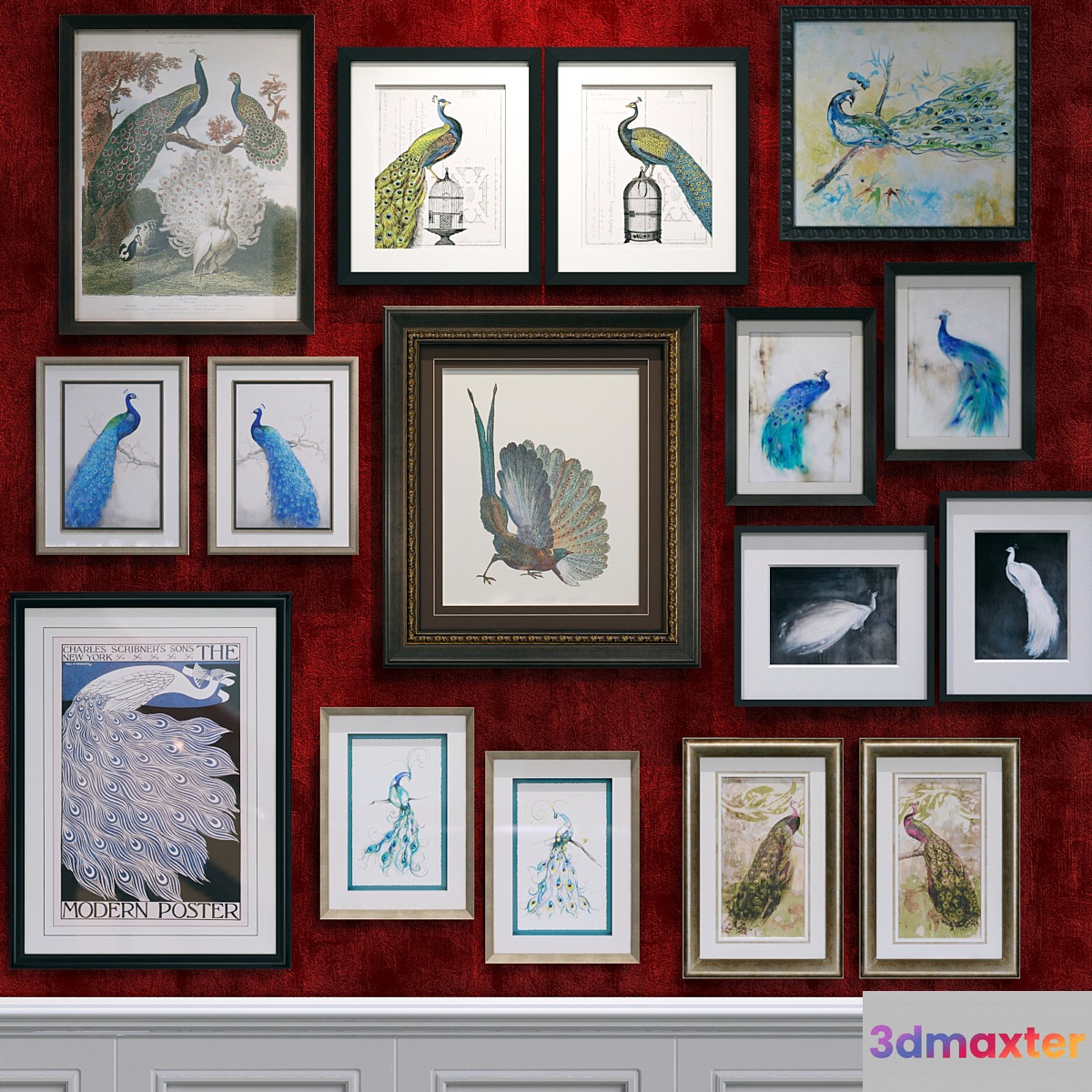 Peacocks Paragon Framed set