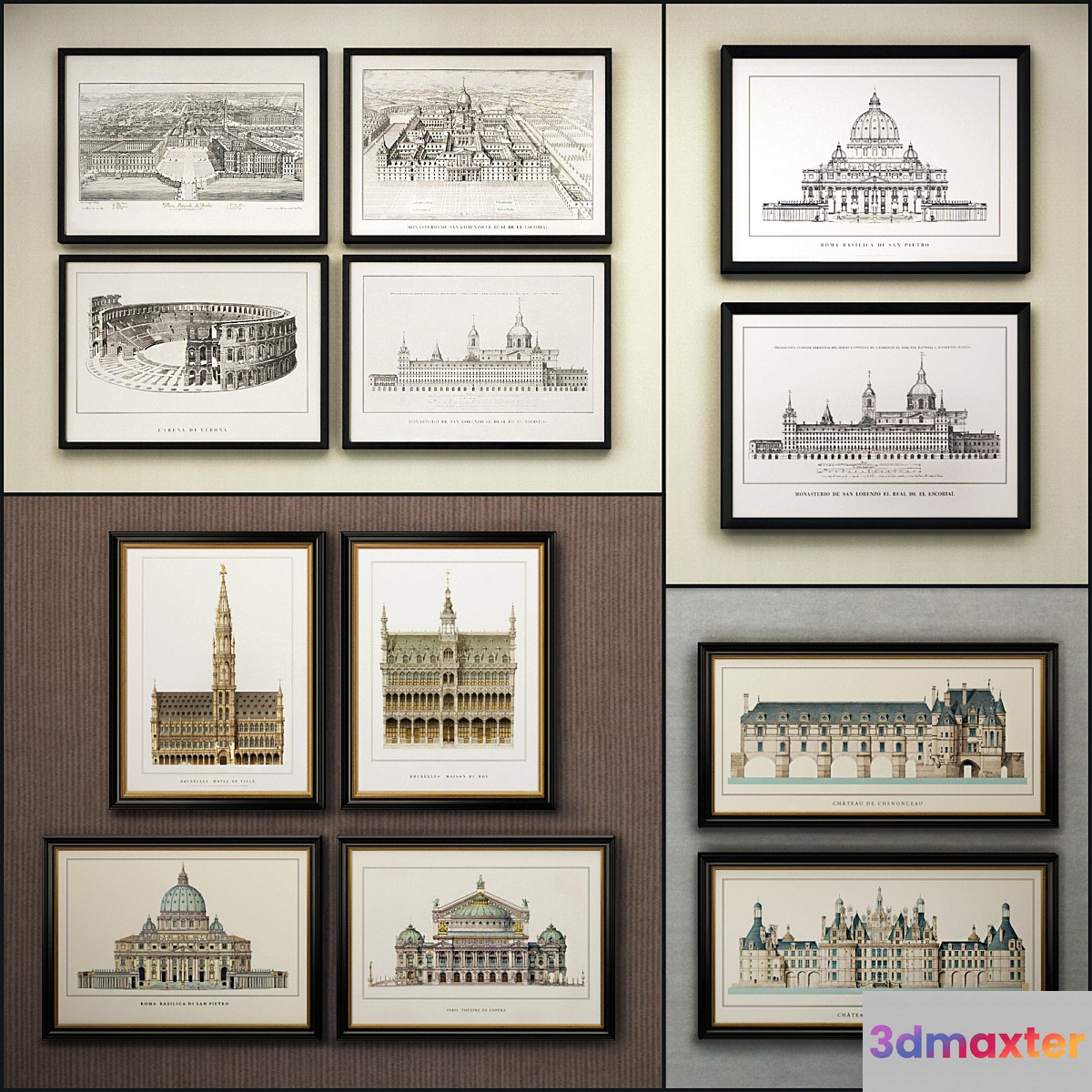 The picture in the frame: 17 piece (Collection 33) Architecture