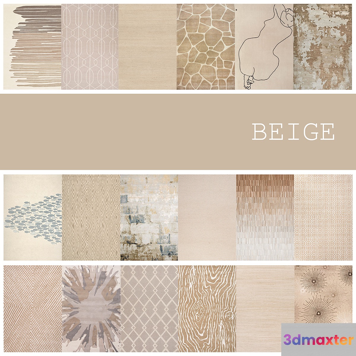 18 carpets in the color BEIGE - No.2