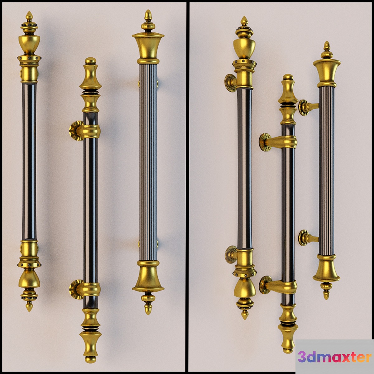 Door handle 3D Max