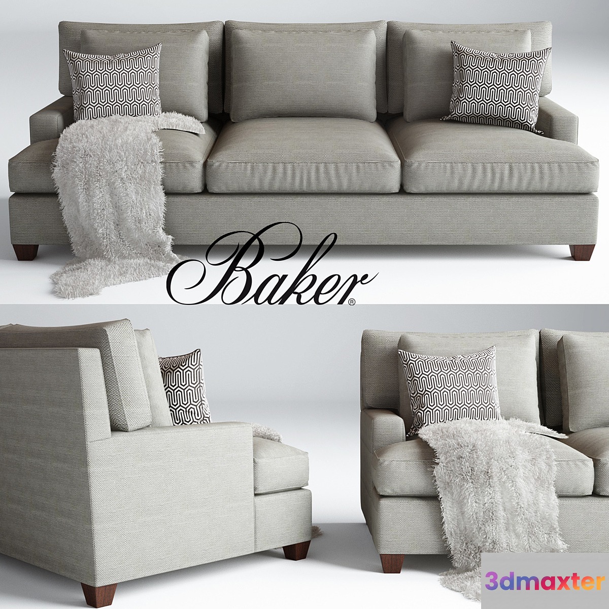 Baker Loose Back Sofa Barbara Barry No. 830-86