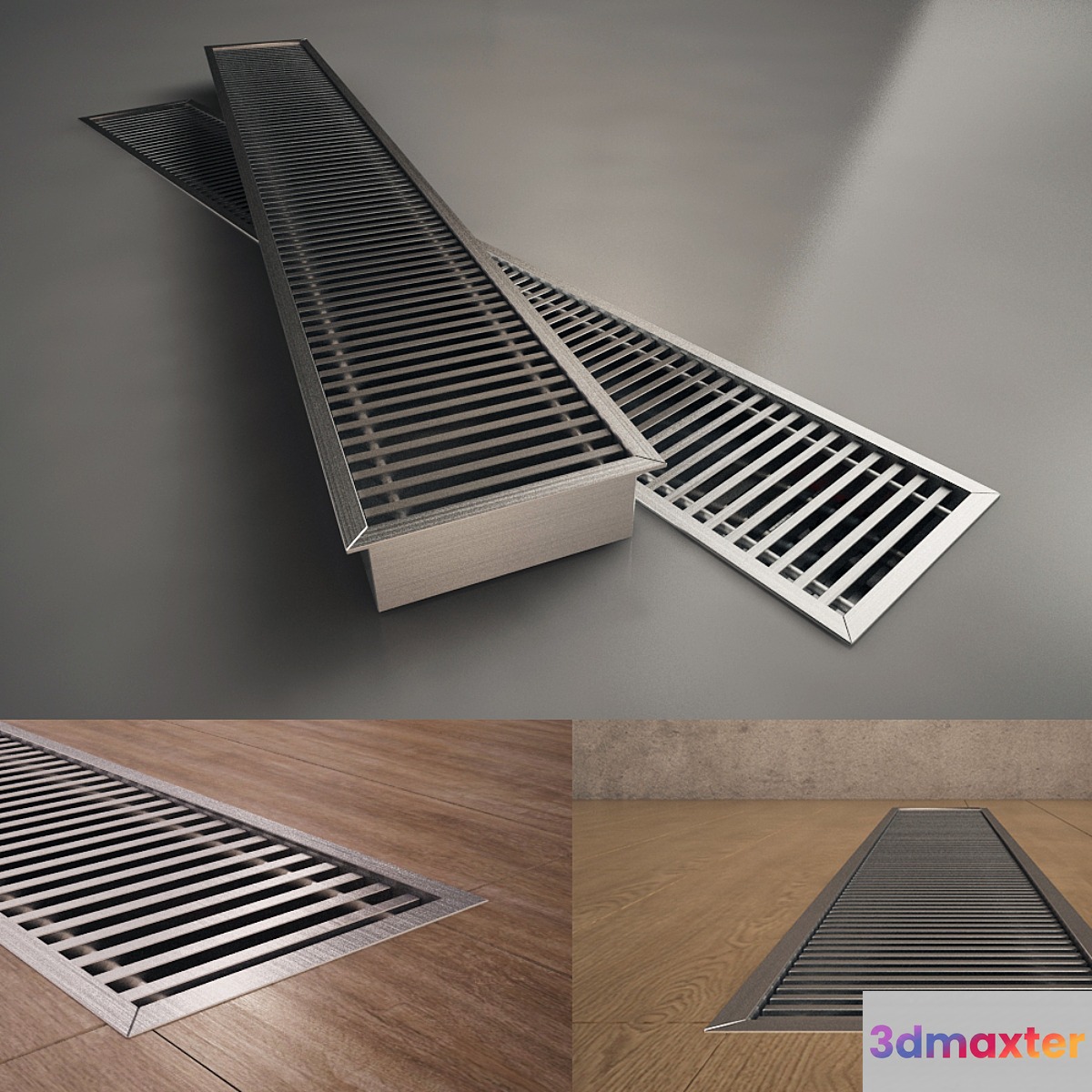 Convector is embedded in the floor