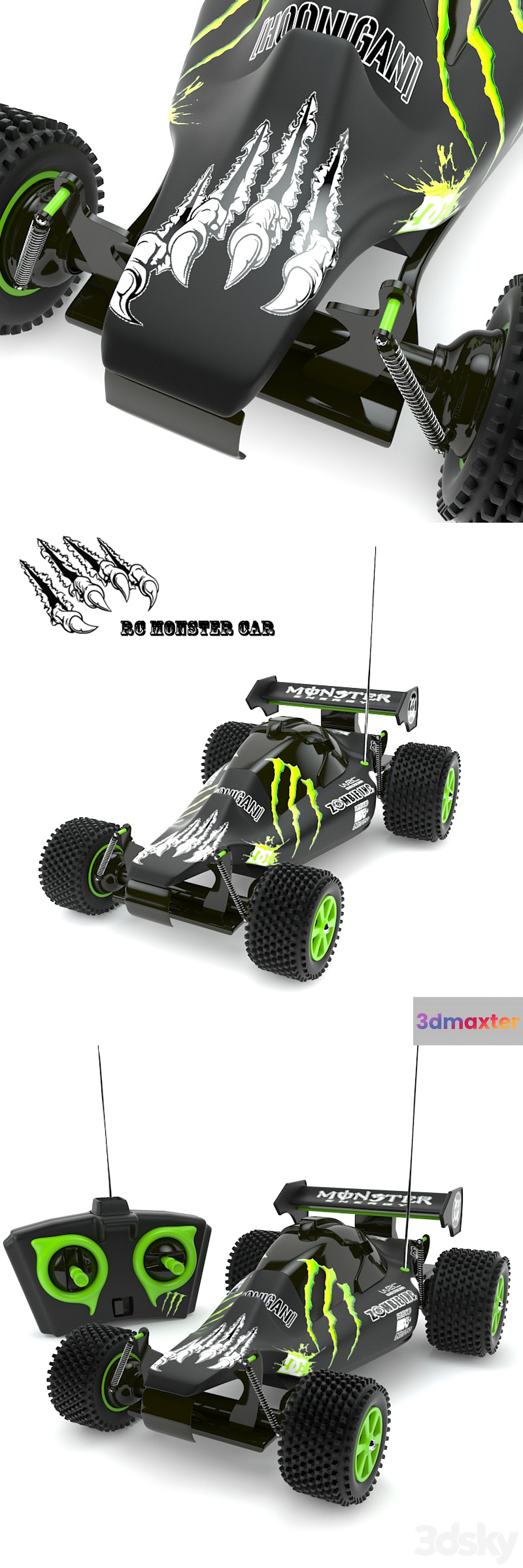rc monster car 3D Max