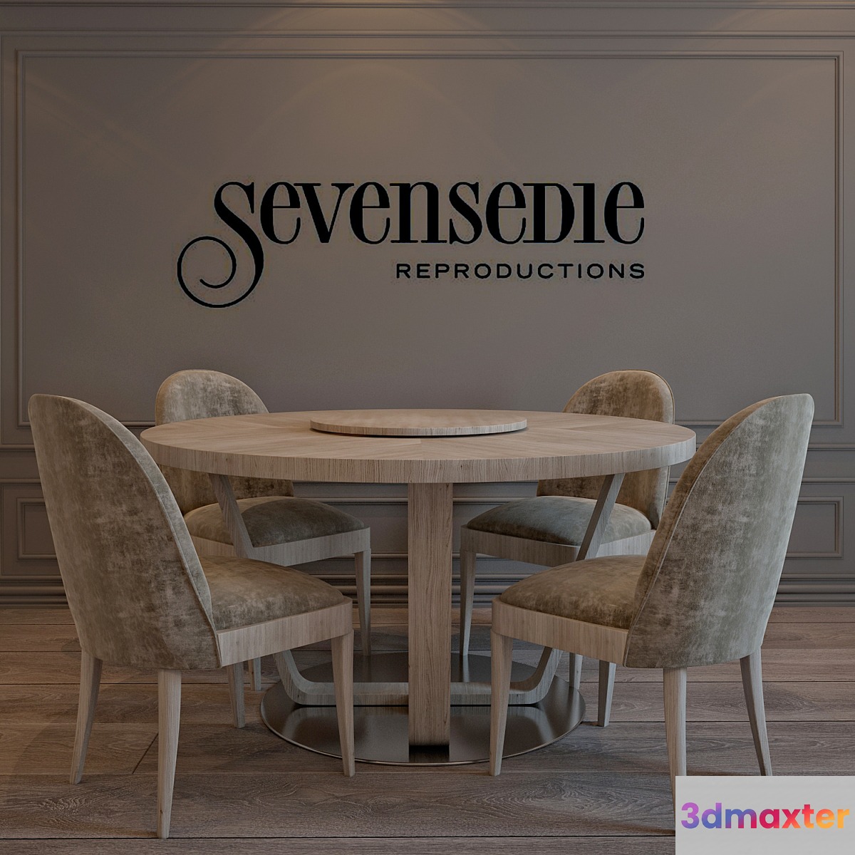 Seven Sedie Svezia & Ermione 3D Max