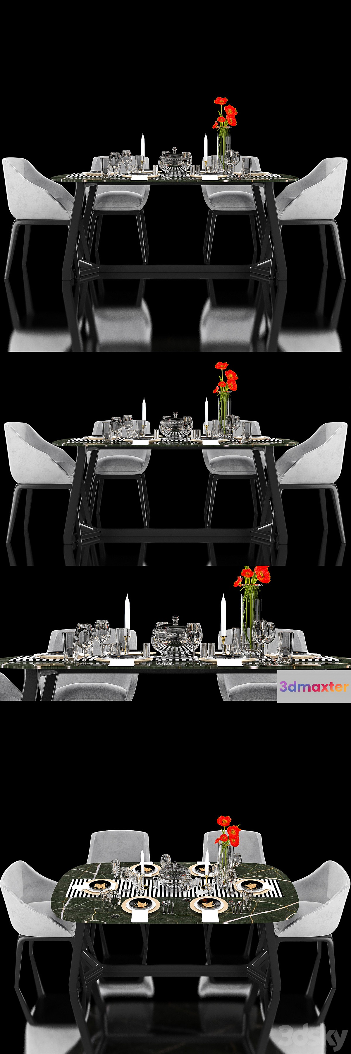 DINING TABLE 12 3D Max