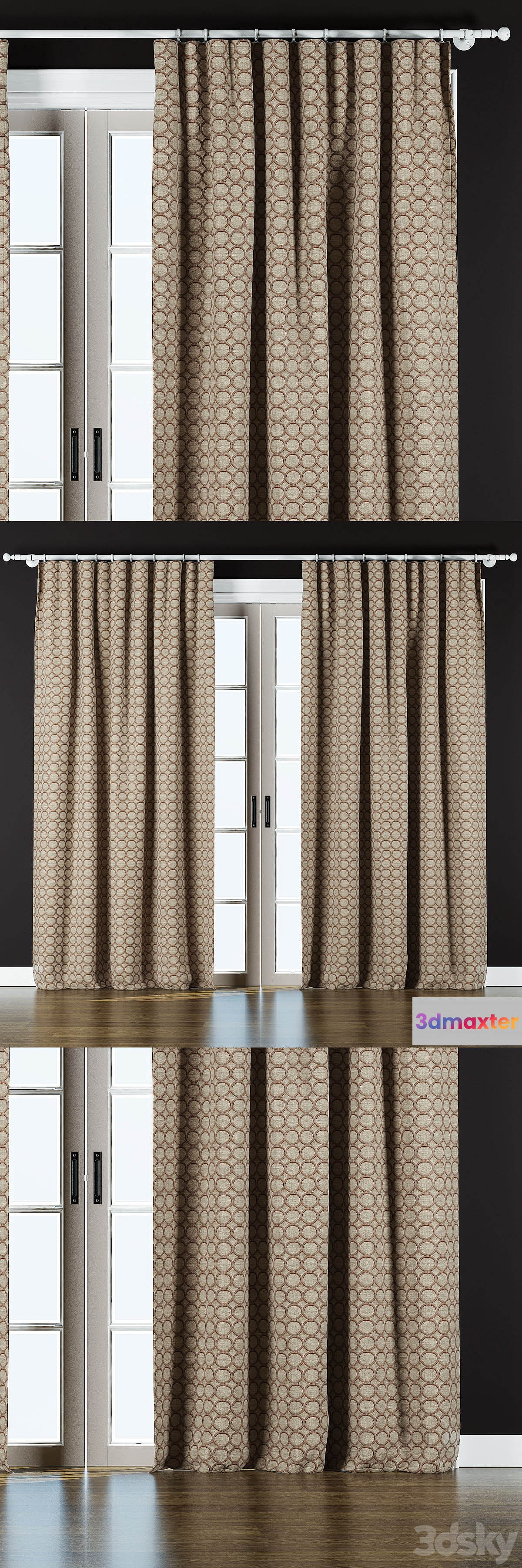 CURTAIN 3 3D Max