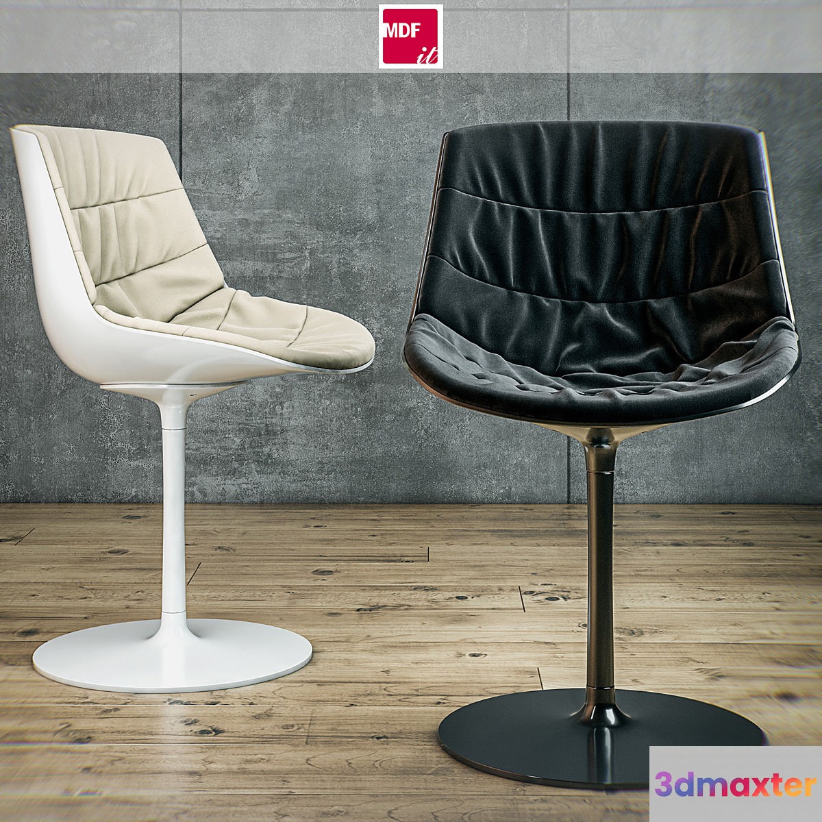 MDF italia chair Flow chair padded