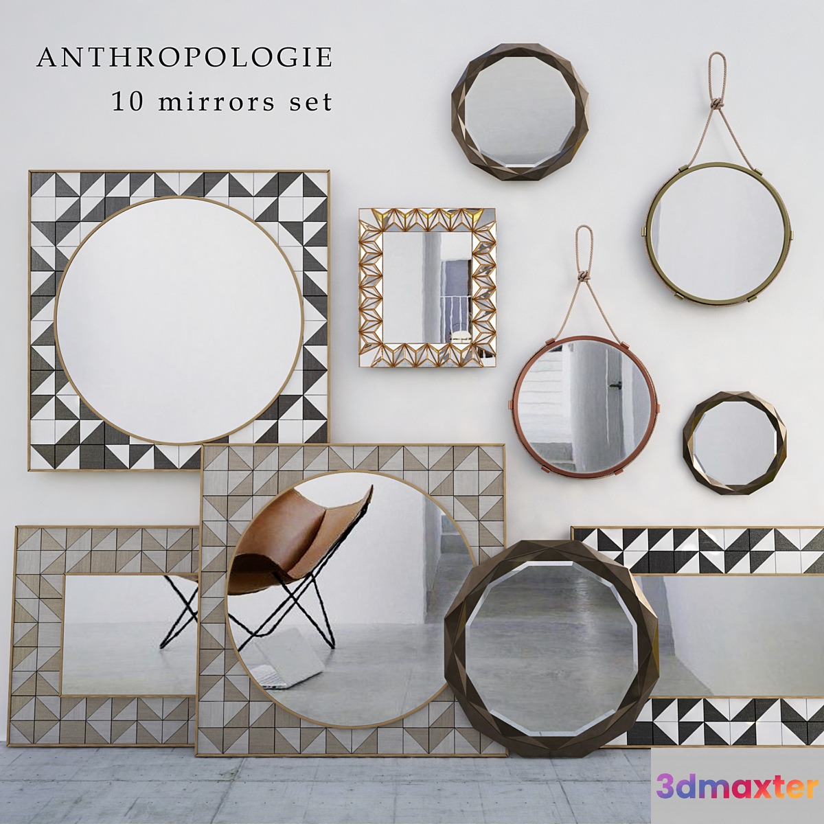 Anthropollogie Mirrors set - No.2