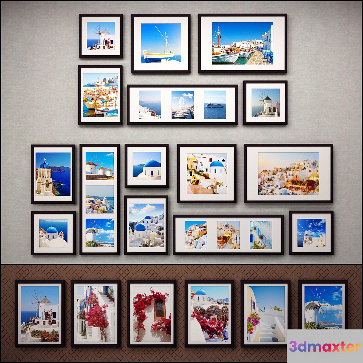 The picture in the frame: 37 pcs - 5 combinations (a collection of 37) Picture Frame