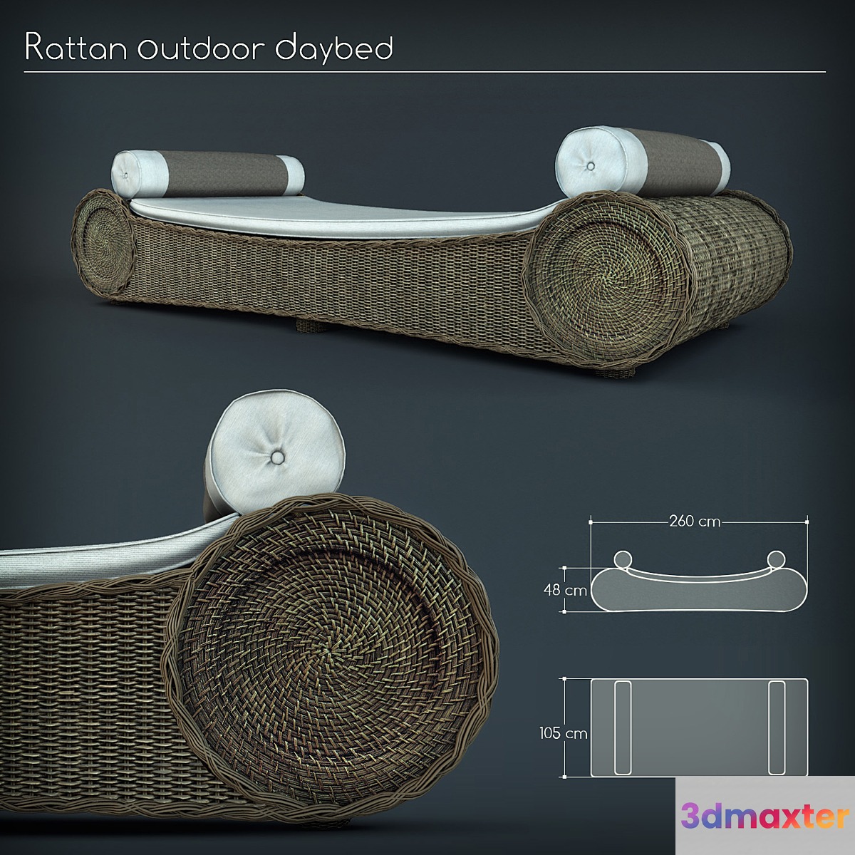 RATTAN OUTDOOR DAYBED - No.2