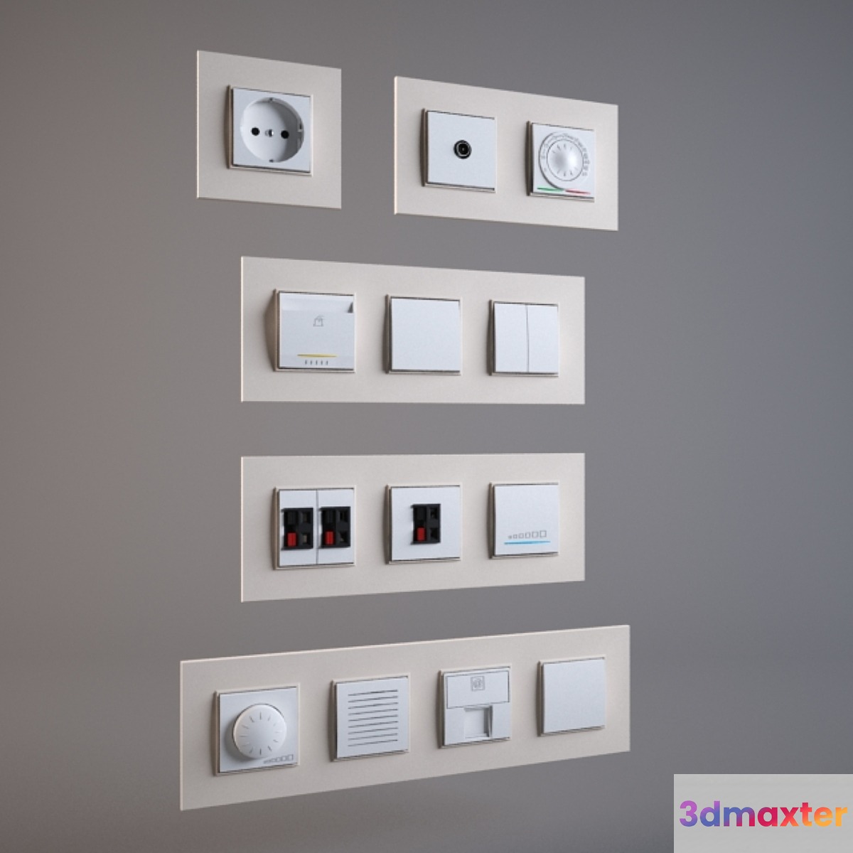 Sockets Schneider Electric Unica Quadro