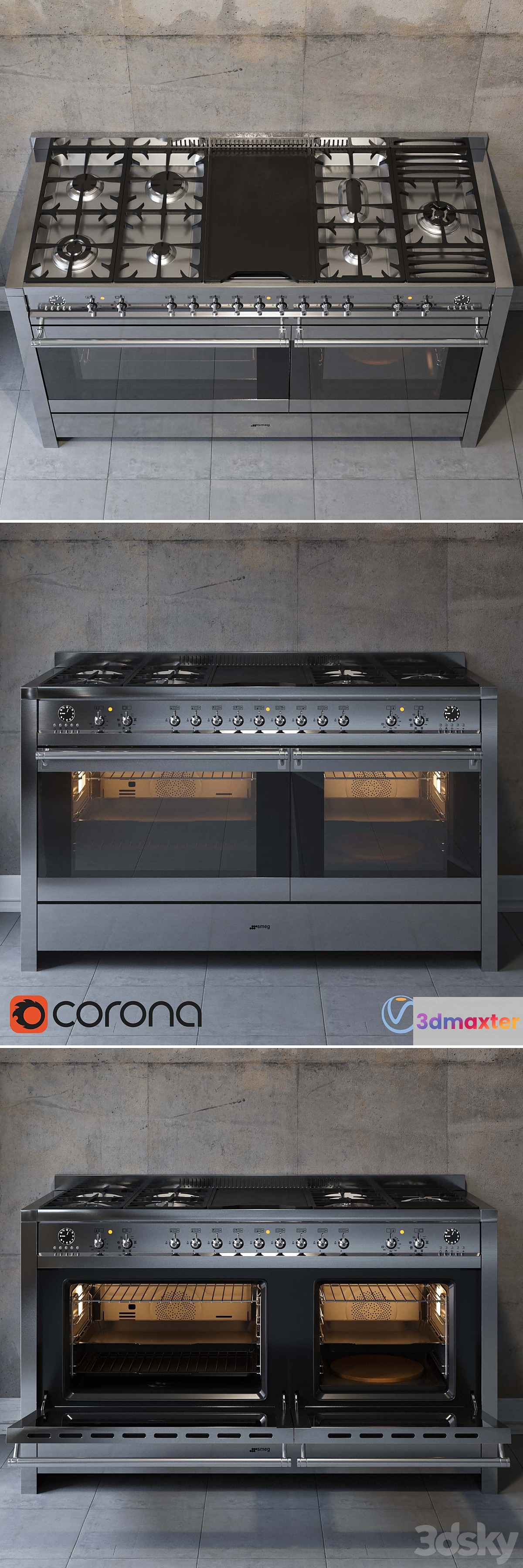 Cooking centers Smeg A5-8 3D Max
