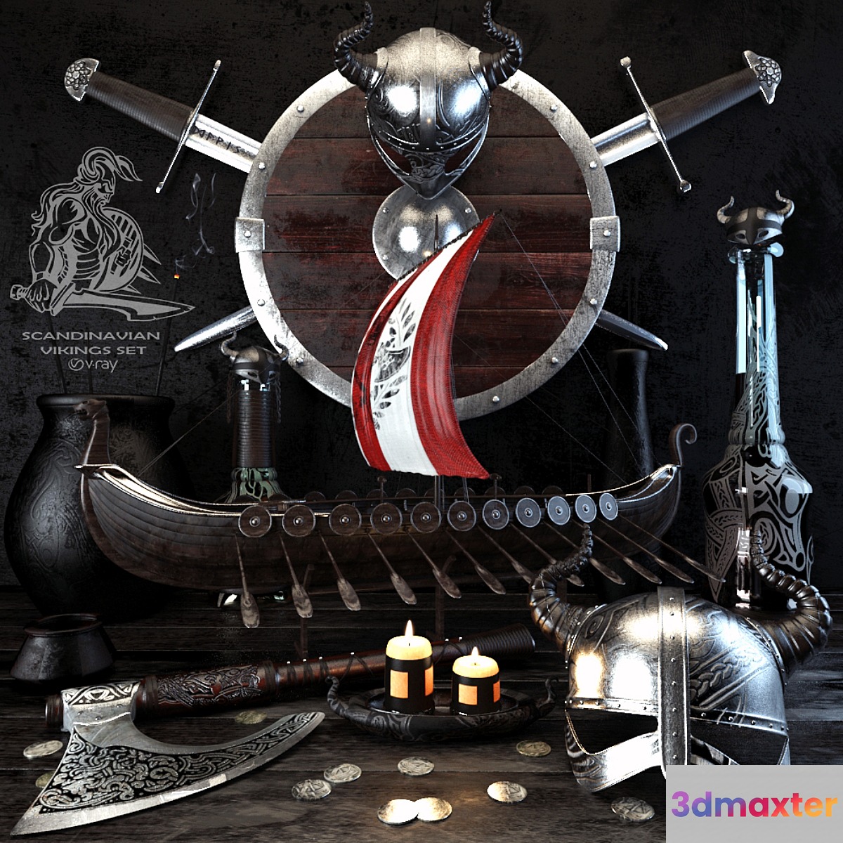 Scandinavian vikings set - No.2