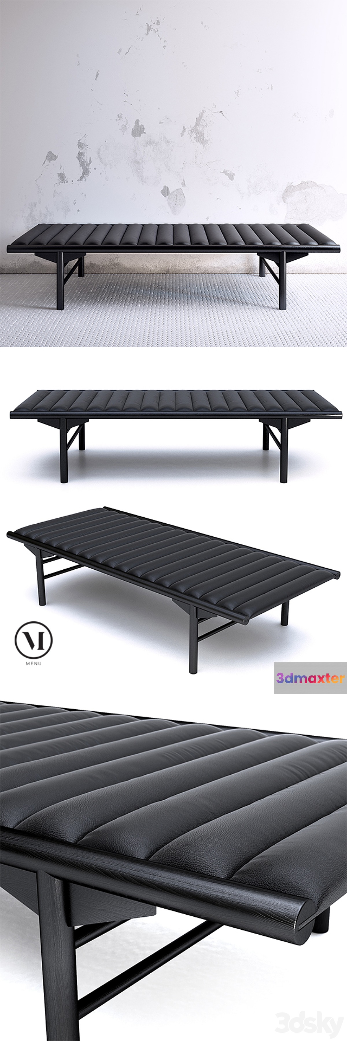 Menu Daybed 3D Max