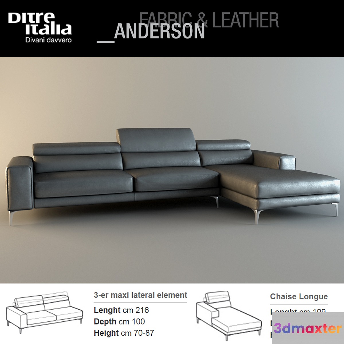 Ditre Italia - Anderson sofa 3