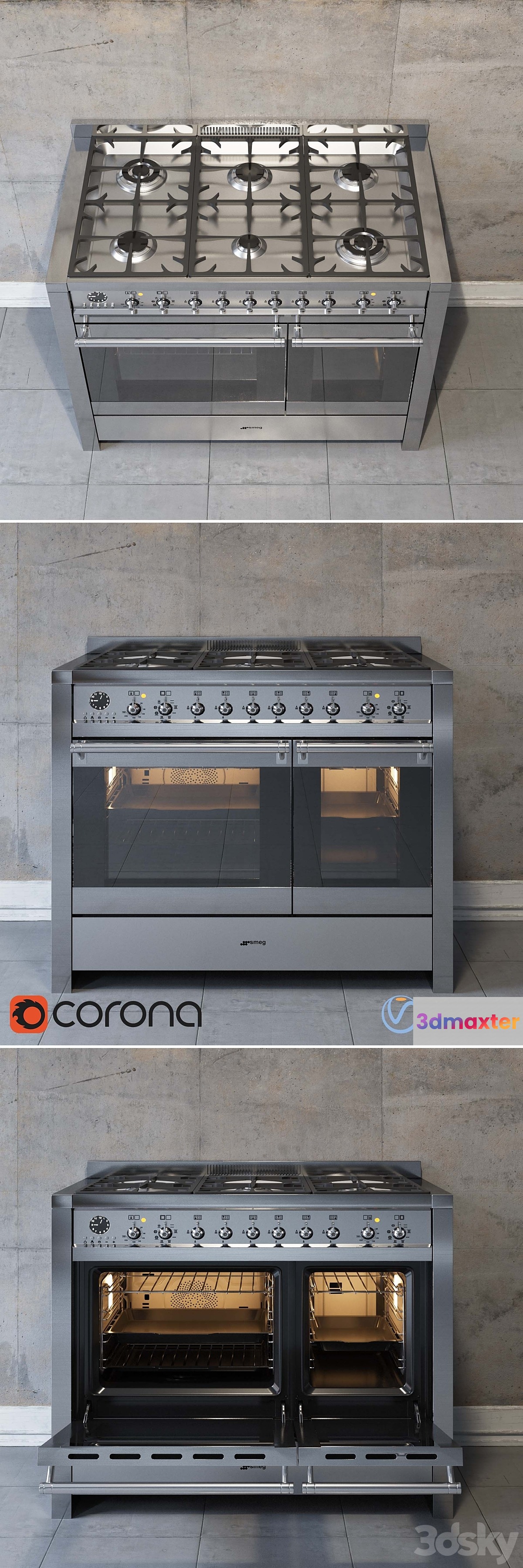 Cooking centers Smeg A2-8