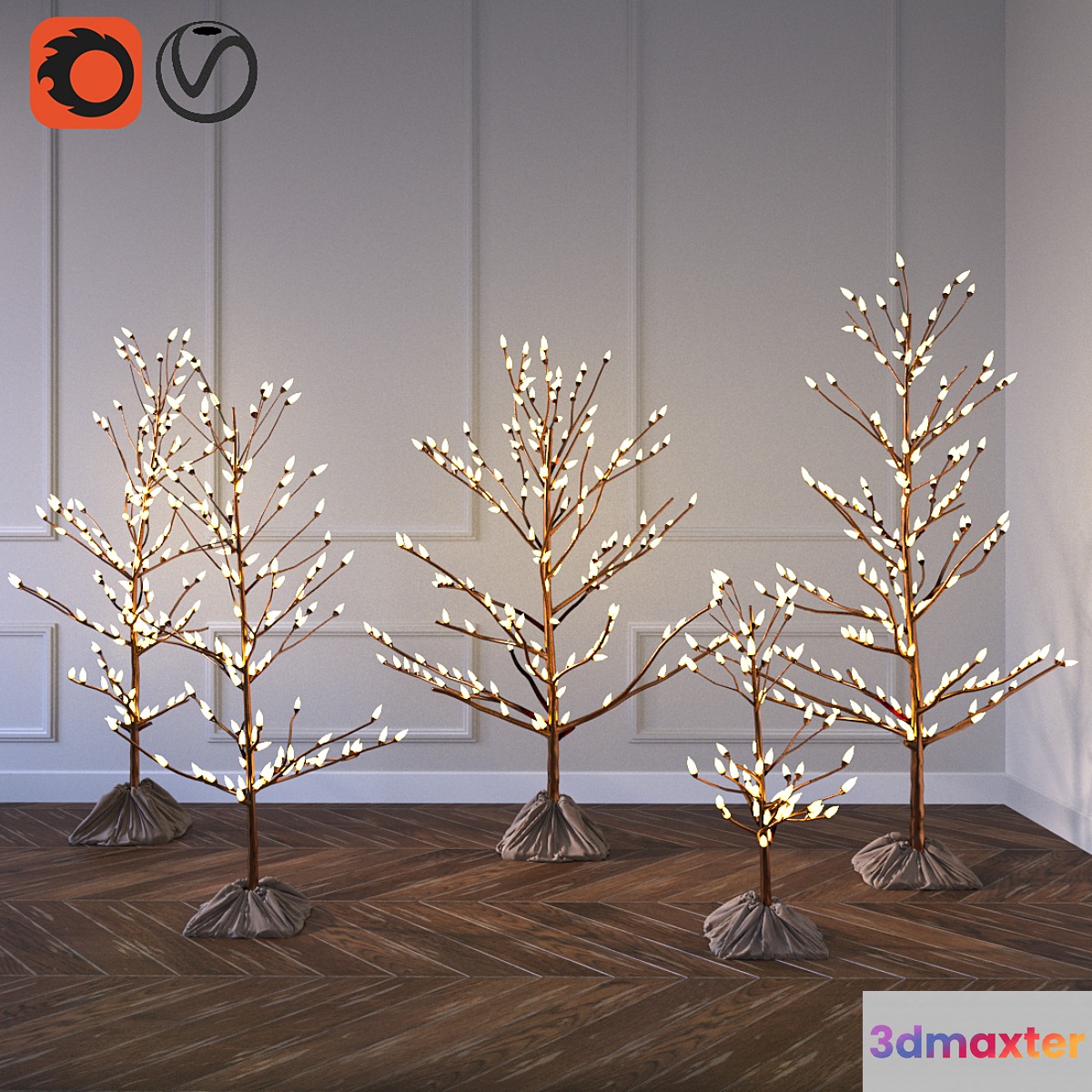 Decorative Christmas trees