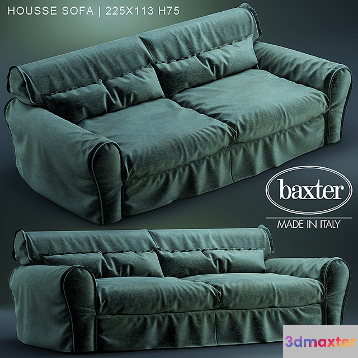 Sofa baxter HOUSSE SOFA 3D Max