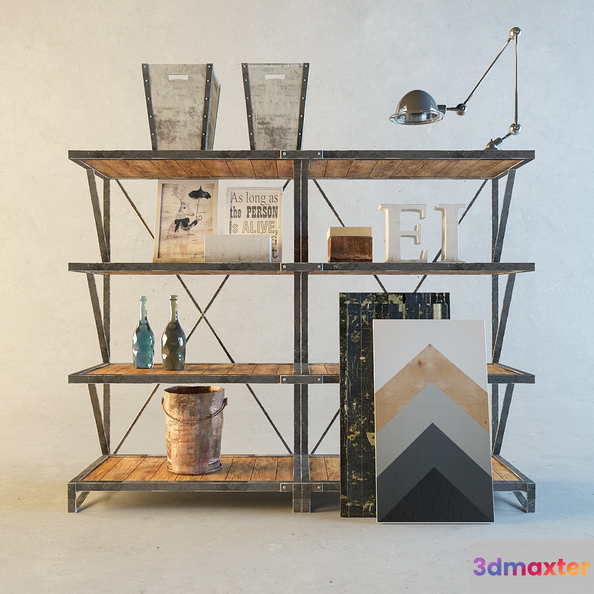 Antique style bookcase Industry