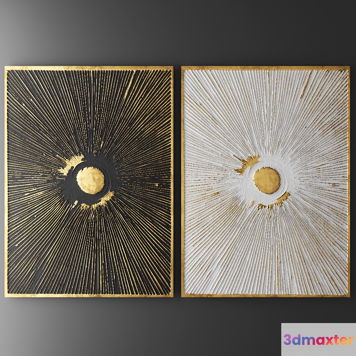 Decor for wall. Panel. 3D 3D Max