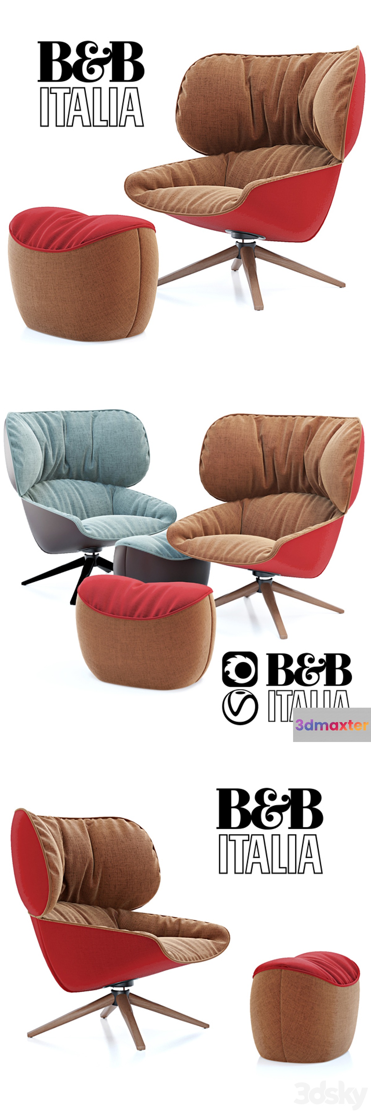 B & B Italia TABANO (Vray + Corona) - No.3